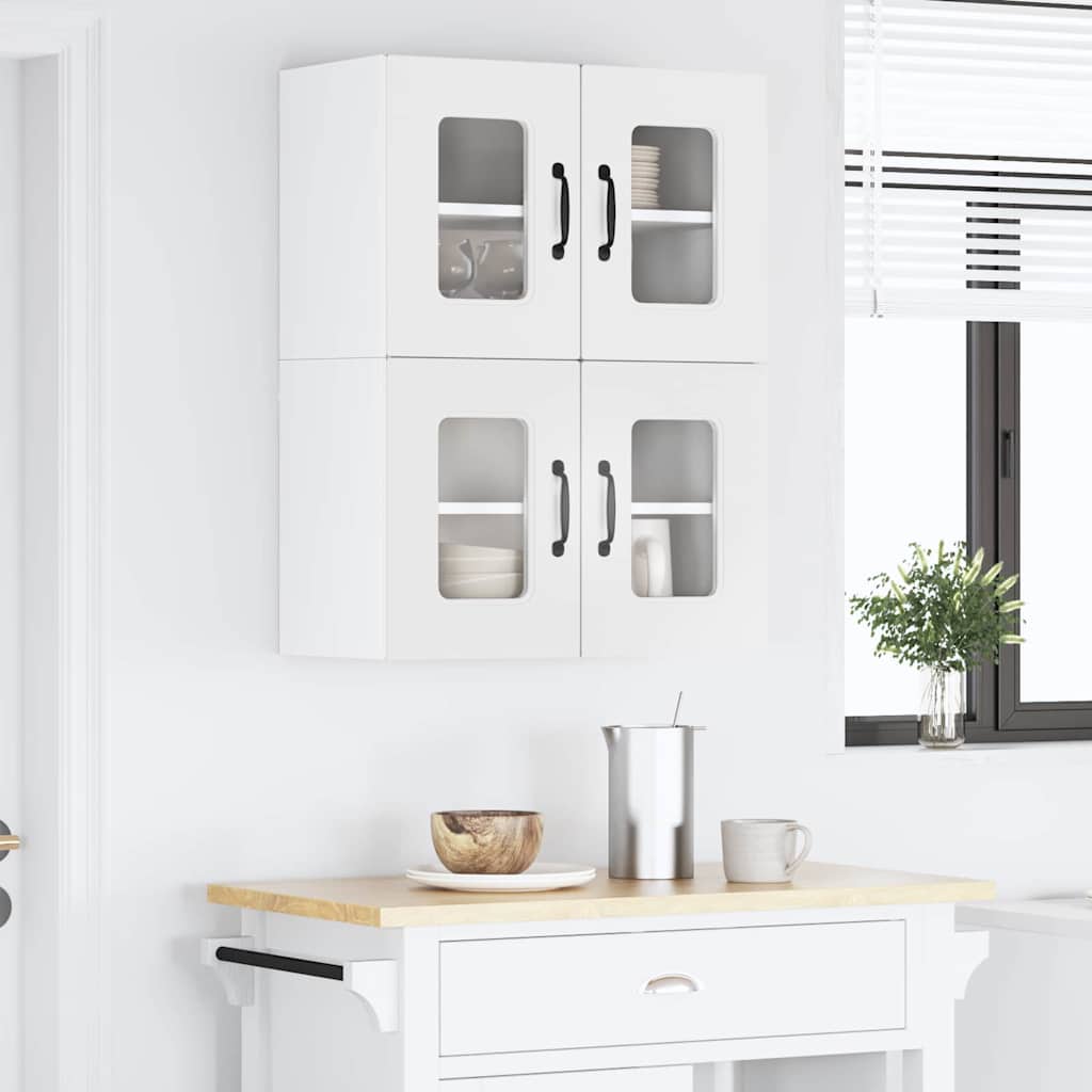 Küchenhängeschrank mit Regal Weiß 60 x 31 x 40 cm Holzwerkstoff